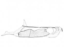 The prone towel quad stretch