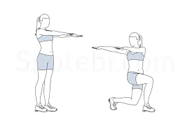 Front lunge with twist