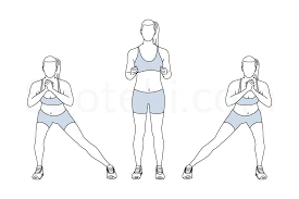 Lateral Walking Lunges