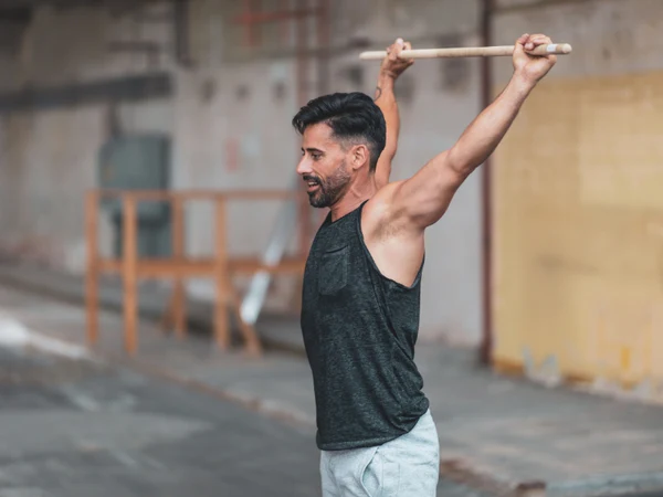 Stick Anterior Deltoid Stretch