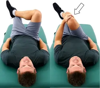 Piriformis muscle stretch