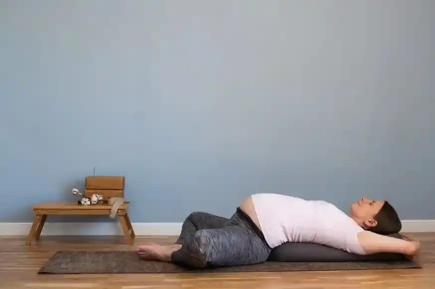 Supta Baddha Konasana for Pregnant Women