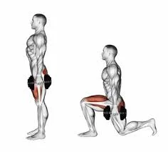 Dumbbell Lunges