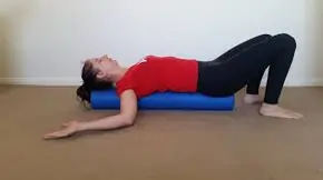 Foam roller chest opener