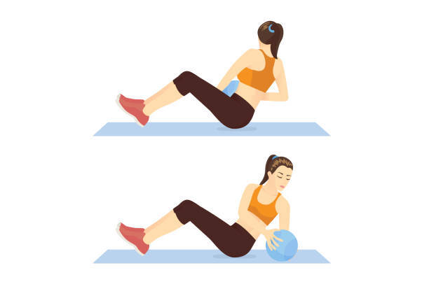 Seated Twists with Medicine Ball