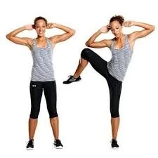 Standing oblique crunch