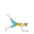 Dolphin Plank One Legged raised