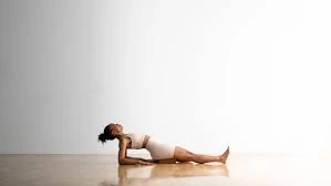Supta virasana variation elbows