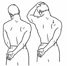 Levator Scapula Stretch with hand behind