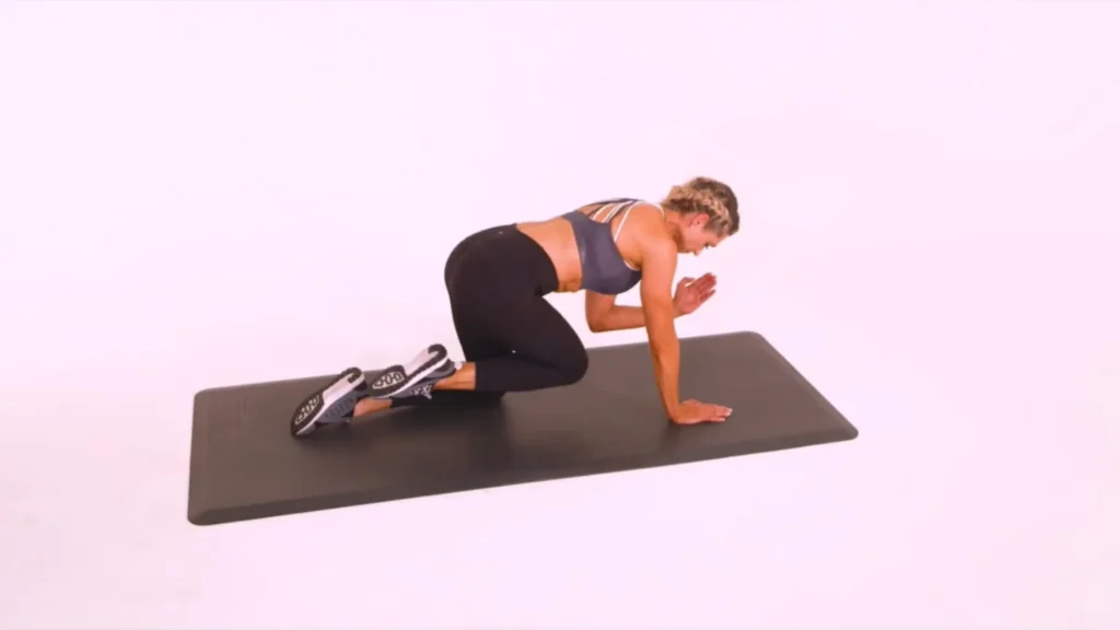 Bird dog with elbow to knee
