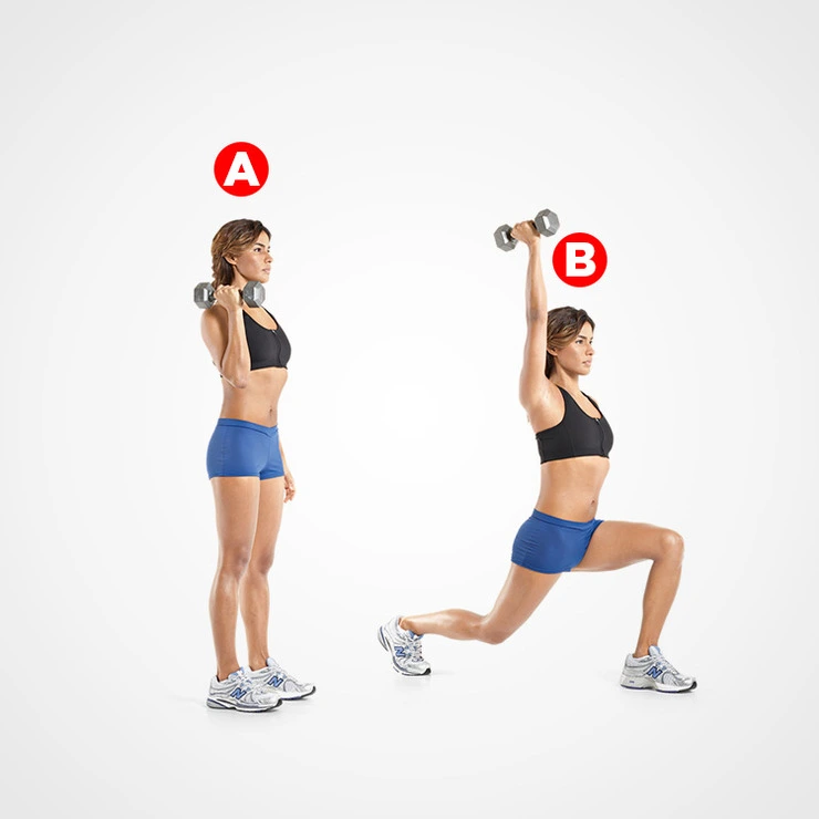Reverse Lunge to Press