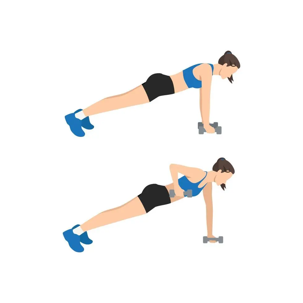 Push-up lat row