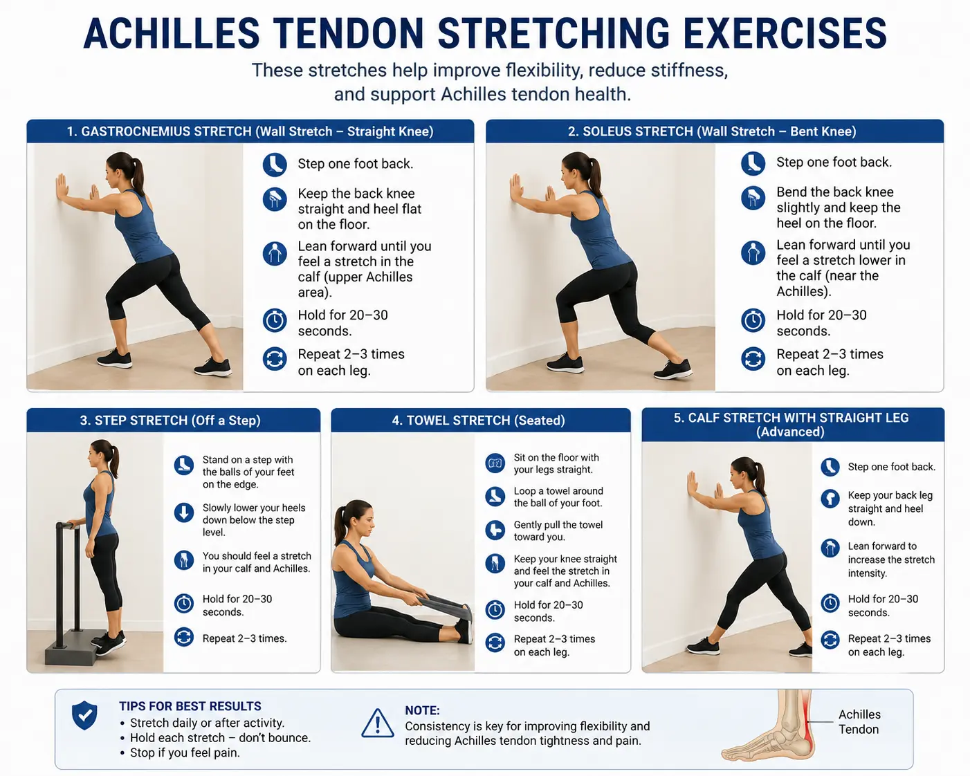 Achilles Tendon Stretching Exercises