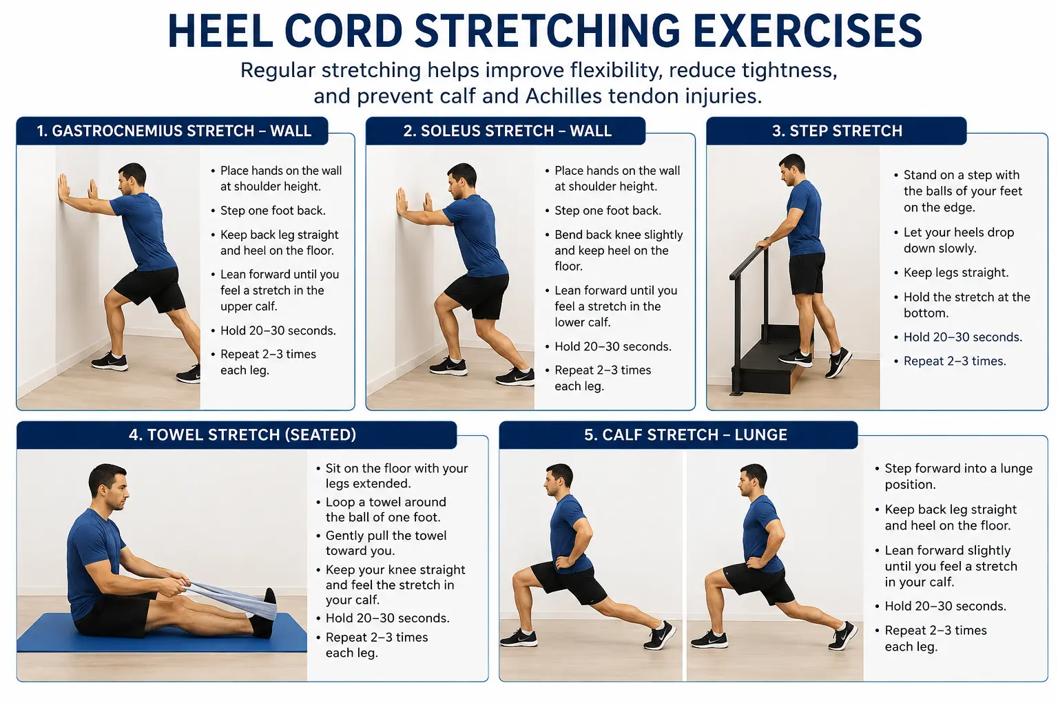 Heel Cord Stretching Exercises