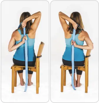 Seated Shoulder stretch