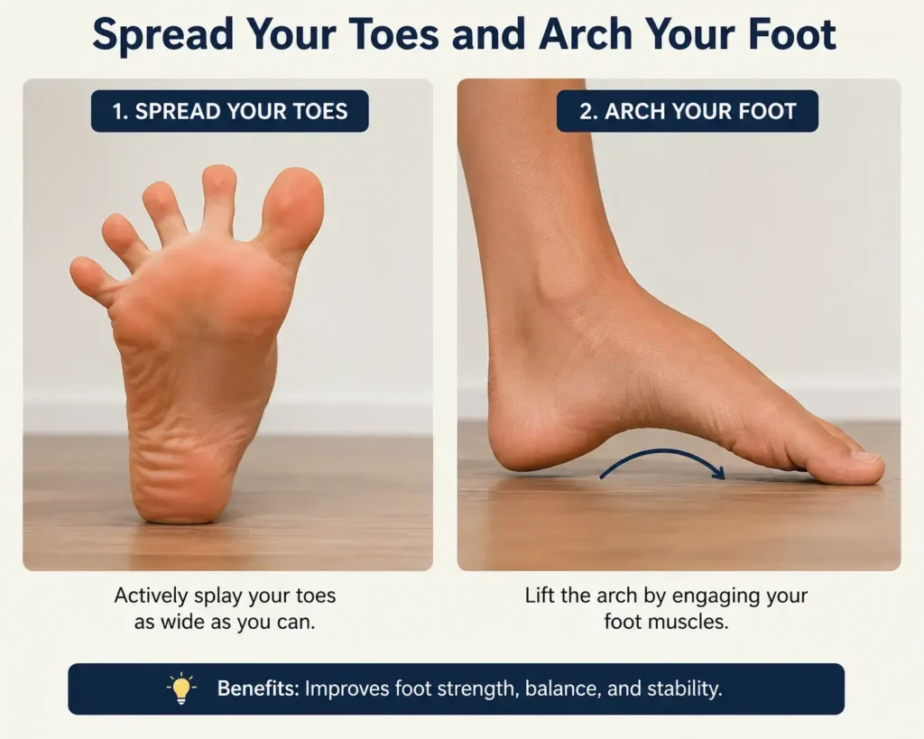 Spread Your Toes and Arch Your Foot