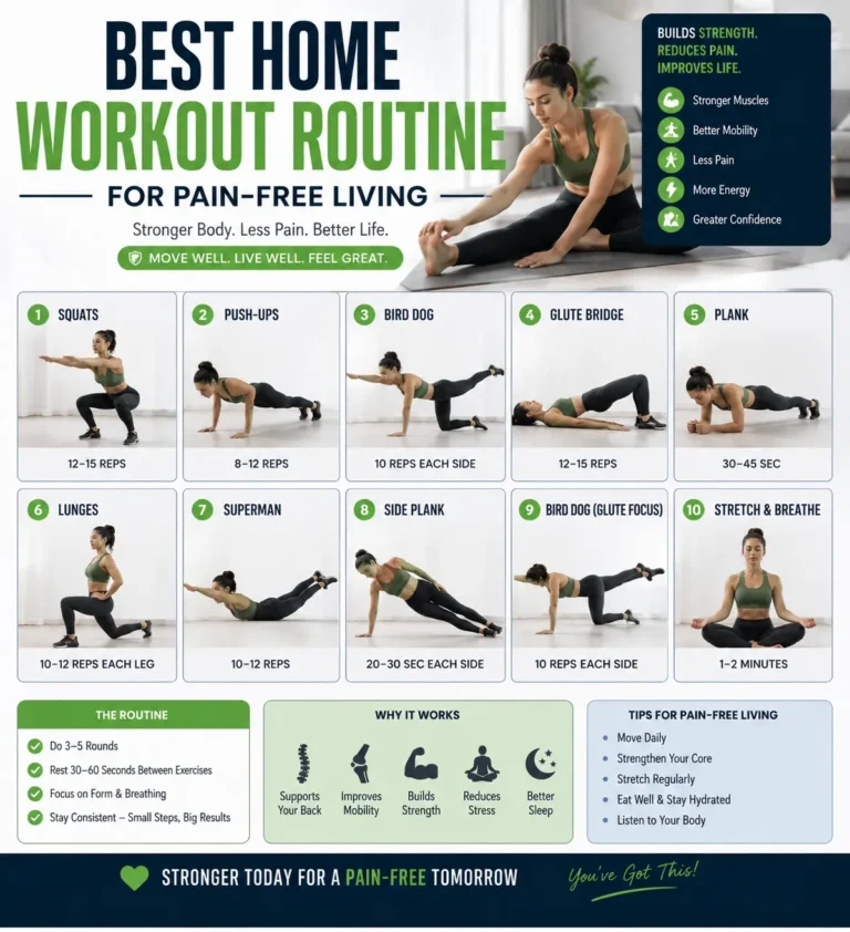 Best Home Workout Routine for Pain-Free Living