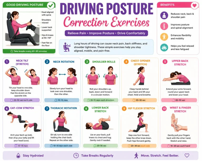 Driving Posture Correction Exercises