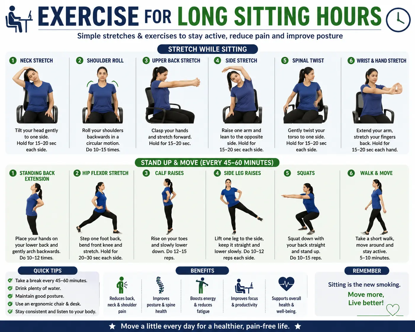 Exercise For Long Sitting Hours