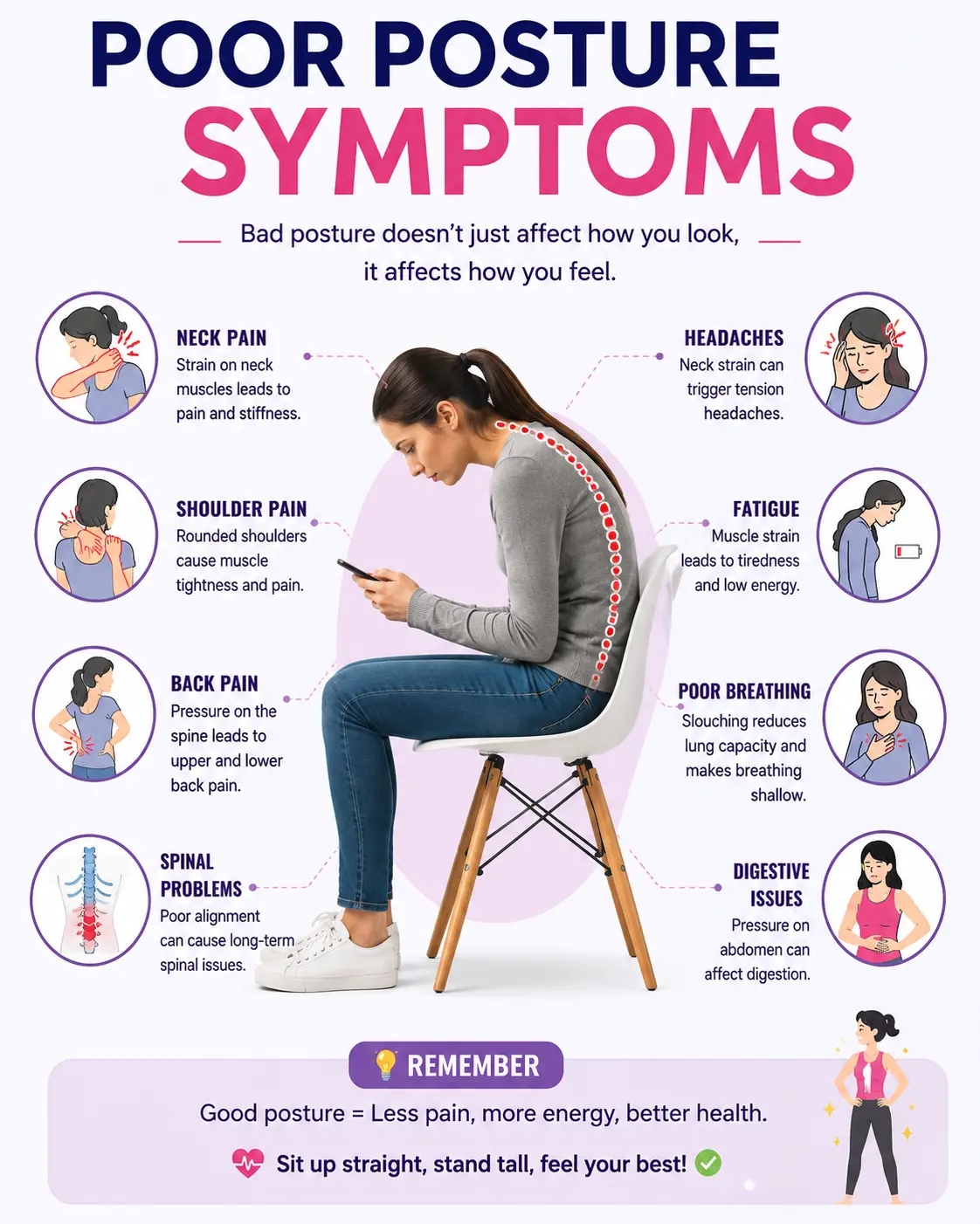 Poor Posture Symptoms and How Physiotherapy Can Help