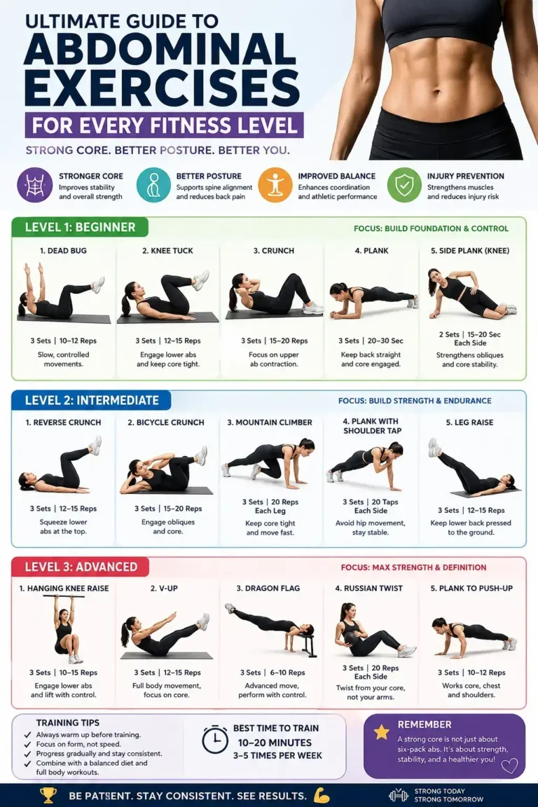 Ultimate Guide To Abdominal Exercise for Every Fitness Level