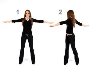 Standing trunk rotation