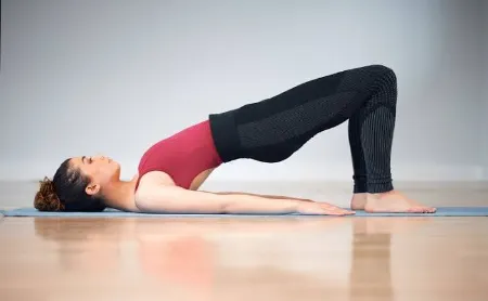 setu bandhasana (bridge pose)